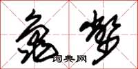 朱锡荣龟币草书怎么写