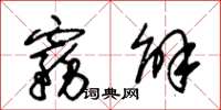 朱锡荣雾解草书怎么写