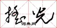 朱锡荣摇光草书怎么写