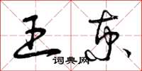 曾庆福王京草书怎么写