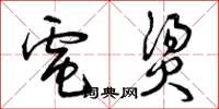 曾庆福电烫草书怎么写