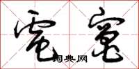 曾庆福电灶草书怎么写
