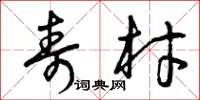 曾庆福寿材草书怎么写