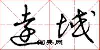 曾庆福远域草书怎么写