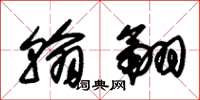 朱锡荣翰翮草书怎么写
