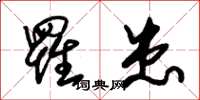 朱锡荣罹患草书怎么写