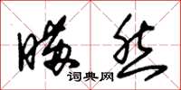 朱锡荣瞒然草书怎么写