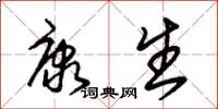 朱锡荣康生草书怎么写