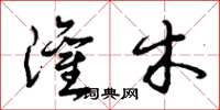 曾庆福灌木草书怎么写