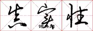曾庆福真实性草书怎么写