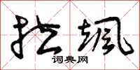 曾庆福拉飒草书怎么写