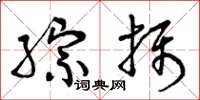 曾庆福综摄草书怎么写