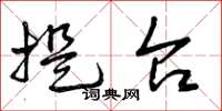曾庆福提台草书怎么写