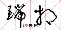 曾庆福瑞相草书怎么写