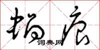 曾庆福蜗痕草书怎么写