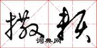 曾庆福撒赖草书怎么写