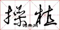 曾庆福操植草书怎么写
