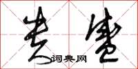 曾庆福贵盛草书怎么写