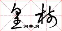 曾庆福皇树草书怎么写