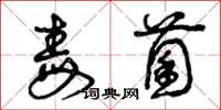 曾庆福毒菌草书怎么写