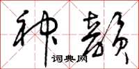 曾庆福神韵草书怎么写