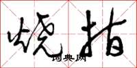 曾庆福烧指草书怎么写