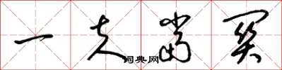 梁锦英一夫当关草书怎么写