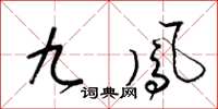 梁锦英九凤草书怎么写