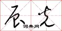梁锦英辰光草书怎么写