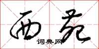 梁锦英西苑草书怎么写