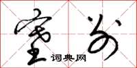 梁锦英塞别草书怎么写