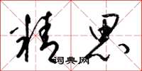 梁锦英精思草书怎么写