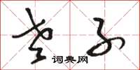 骆恒光老子草书怎么写