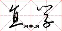 梁锦英直学草书怎么写