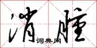 梁锦英消肿草书怎么写