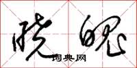 梁锦英晓魄草书怎么写