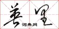 骆恒光英里草书怎么写