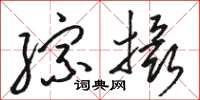 骆恒光综摄草书怎么写