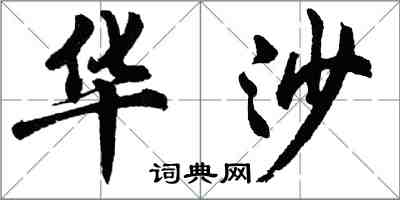 胡问遂华沙行书怎么写