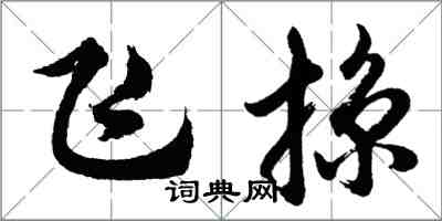 胡问遂飞掠行书怎么写