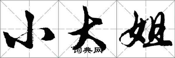 胡问遂小大姐行书怎么写