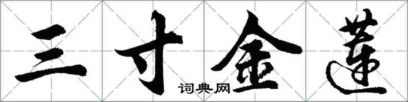 胡问遂三寸金莲行书怎么写