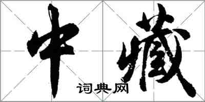 胡问遂中藏行书怎么写