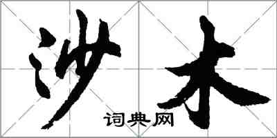 胡问遂沙木行书怎么写