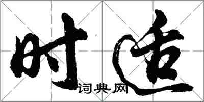 胡问遂时适行书怎么写