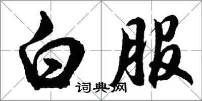 胡问遂白服行书怎么写
