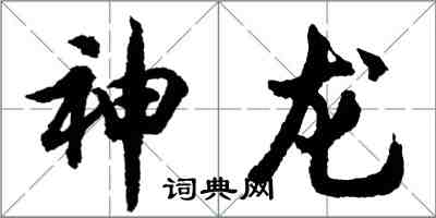 胡问遂神龙行书怎么写