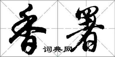 胡问遂香署行书怎么写
