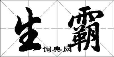 胡问遂生霸行书怎么写