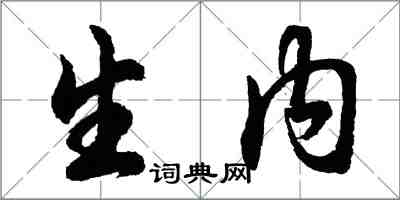 胡问遂生内行书怎么写